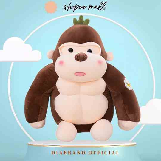 [Mã BMLTB35 giảm đến 35K đơn 99K] Gấu Bông Khỉ King Kong Size 45cm Siêu Xinh - Diabrand