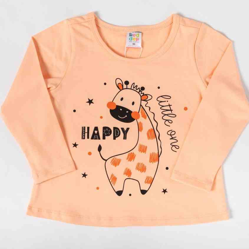 Áo thun bé gái dài tay từ 1 đến 8 tuổi in hình thú dễ thương thời trang cao cấp Beddep Kid Clothers GA29