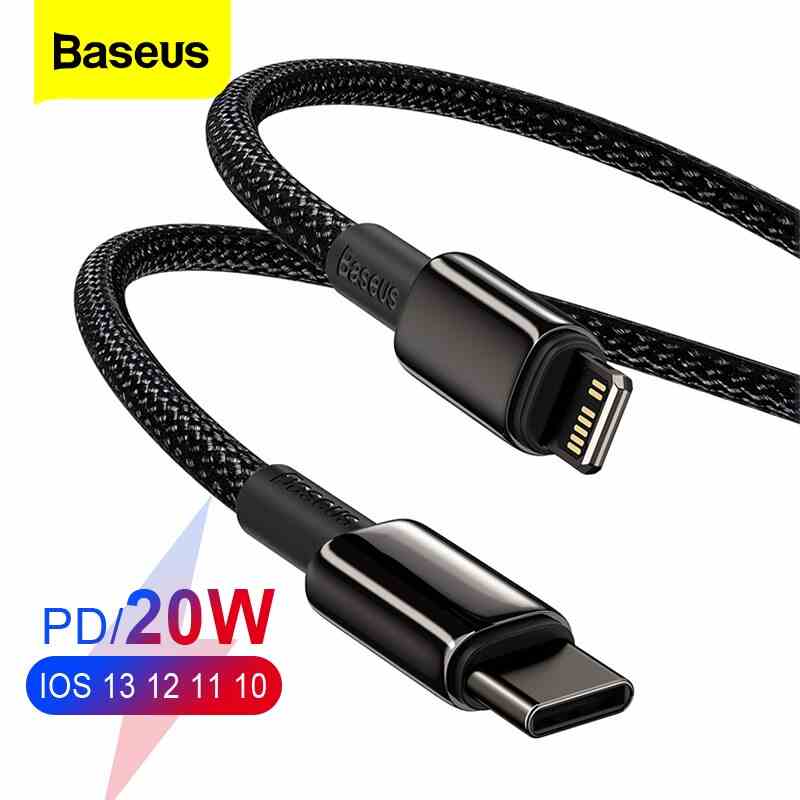 Cáp Sạc Nhanh Baseus Cho iPhone 13 12 Pro XS Max/Macbook iPad Mini 20W PD USB