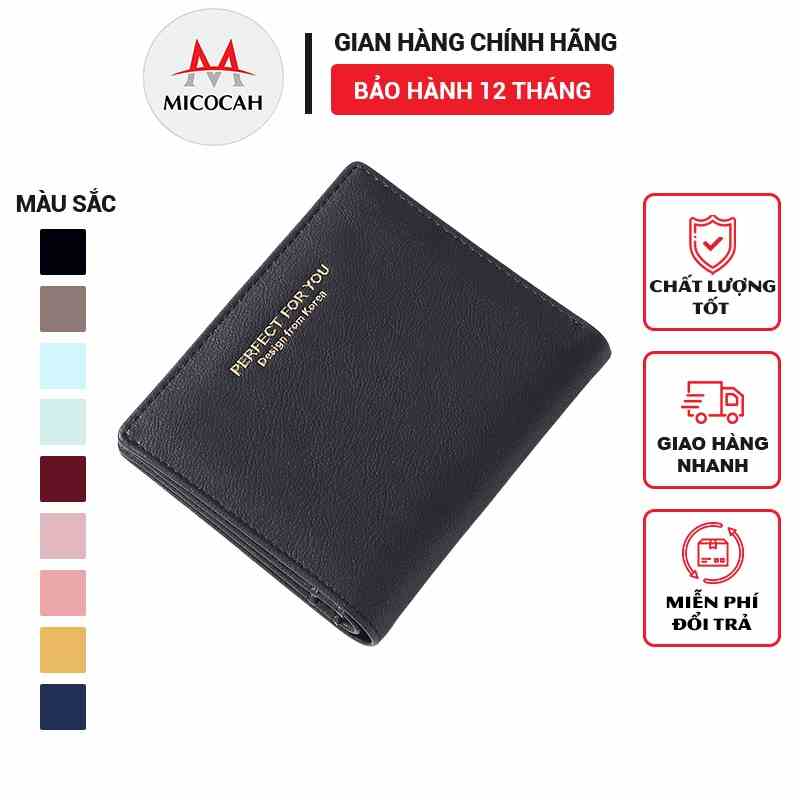 Ví Nữ Mini Cầm Tay PERFECT FOR YOU Đựng Tiền Dáng Vuông Xinh Xắn Da Cao Cấp PFY01 - Micocah Mall