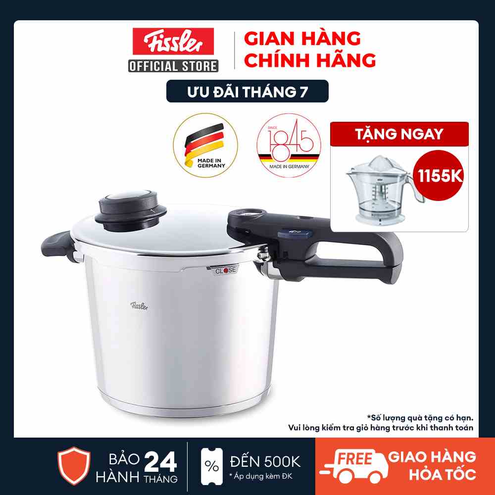 Nồi áp suất Fissler Vitavit Premium 6L 22cm, hàng chính hãng 100% sản xuất tại Đức.