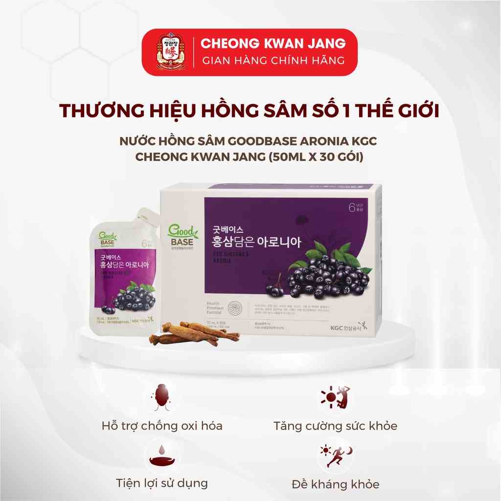 Nước Sâm Hàn Quốc Goodbase Tinh Chất Aronia KGC Cheong Kwan Jang (50ml x 30 gói)