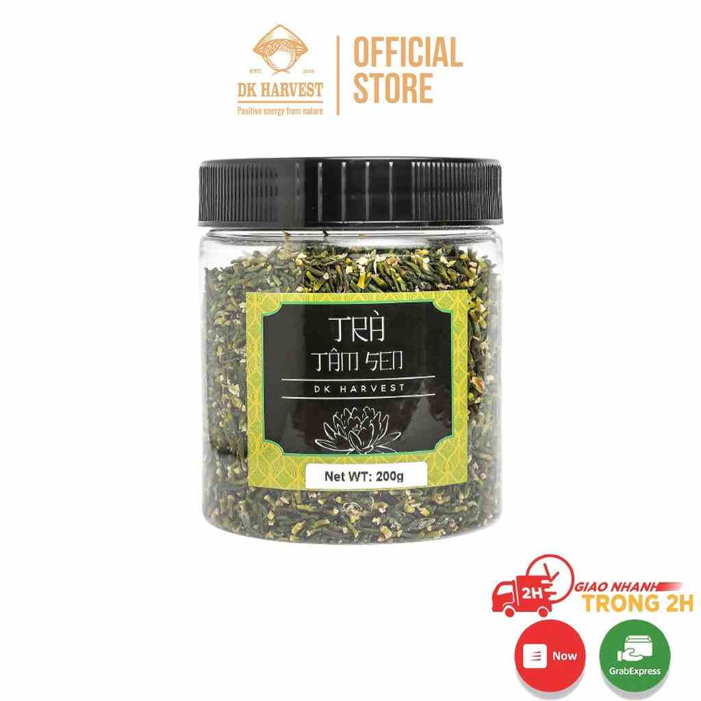 Trà tâm sen DK Harvest Sấy Khô - Hũ 200g - Từ mùa vụ mới nhất - tác dụng hỗ trợ giấc ngủ