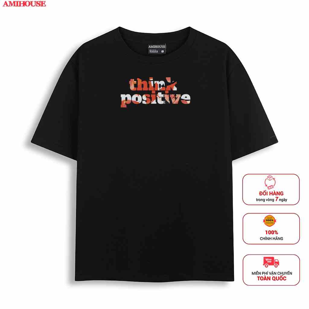 [Mã BMLTB35 giảm đến 35K đơn 99K] Áo thun tay lỡ AMIHOUSE from rộng thinhk positive