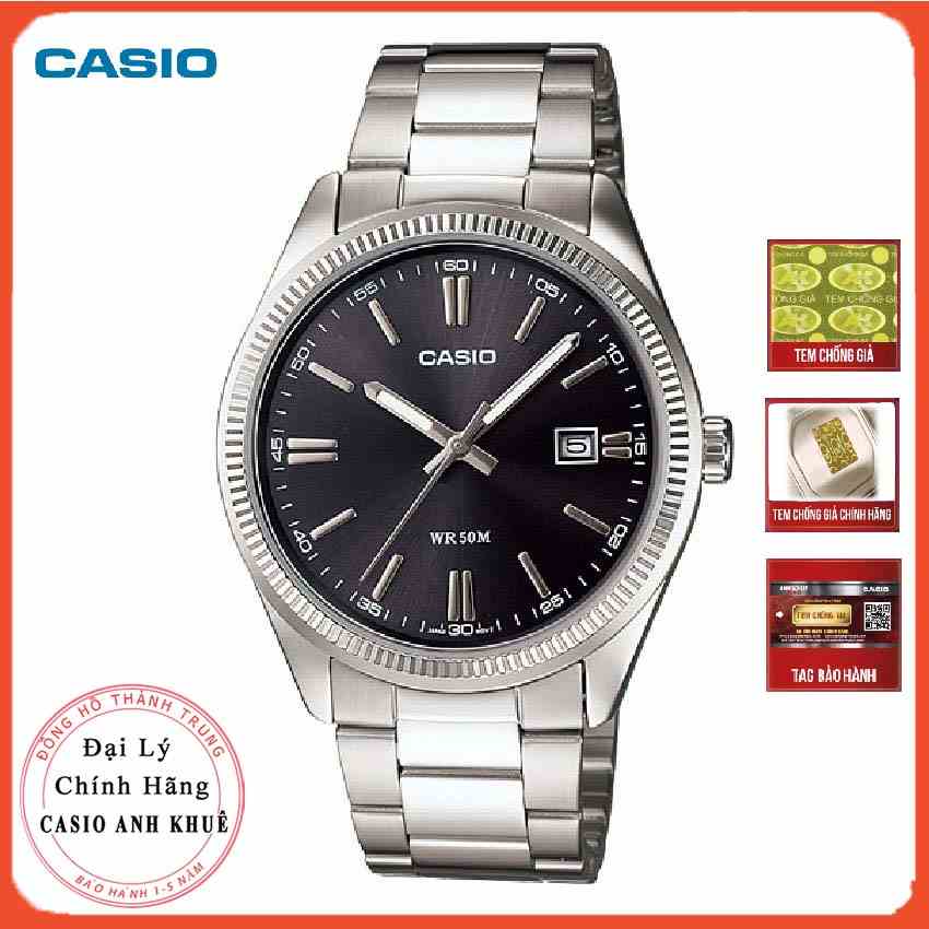 [Mã BMLTB200 giảm đến 100K đơn 499K] Đồng hồ nam Casio MTP-1302D-1A1VDF dây kim loại