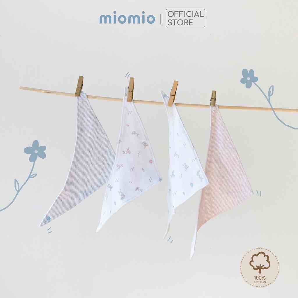 Yếm Tam Giác Miomio dành cho bé trai bé gái, chất liệu 100% cotton - Freesize