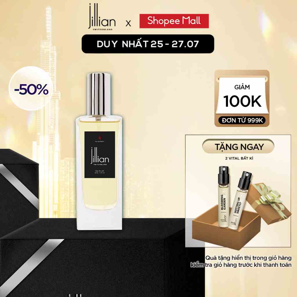 Nước hoa Jillian Nữ Fall in Lust 50ml - ấm áp, nồng nàn, cuốn hút