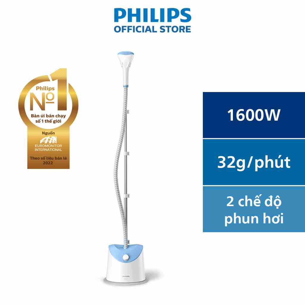 Bàn Ủi Hơi Nước đứng PHILIPS GC482 1600W - Hàng Chính Hãng