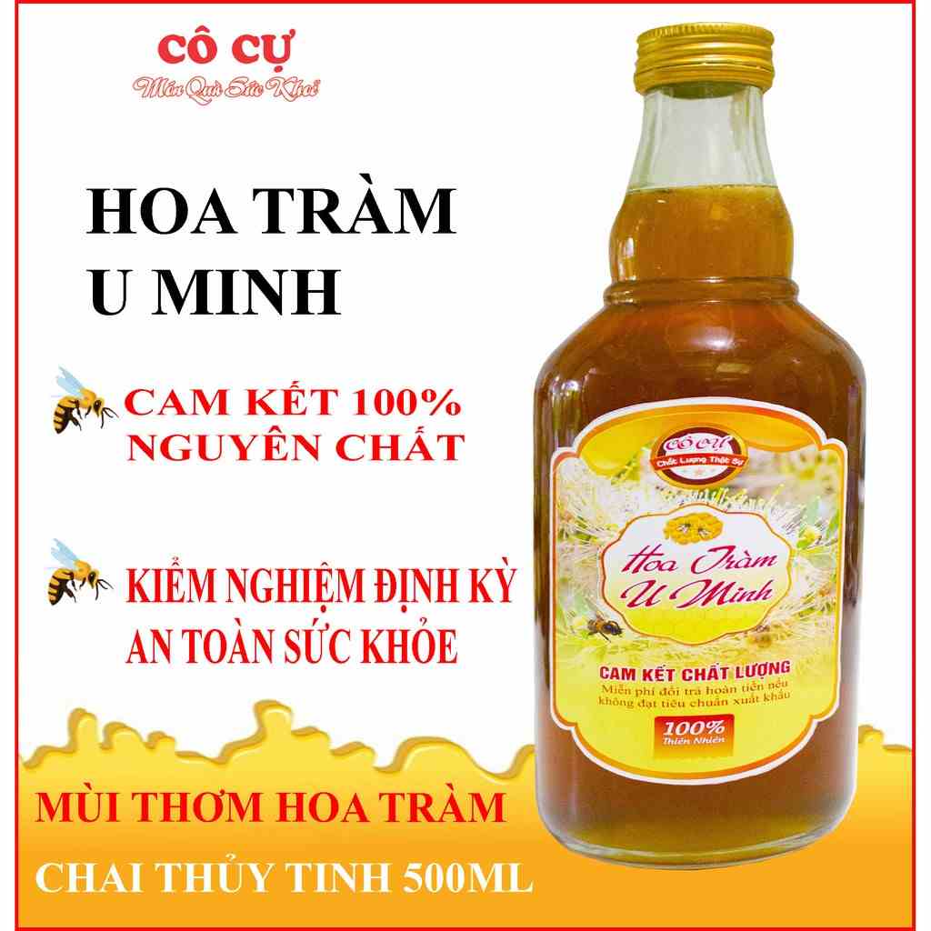 [Mã BMLTA35 giảm đến 35K đơn 99K] Mật ong nguyên chất Hoa Rừng cao cấp Cô cự 2 chai 500ml