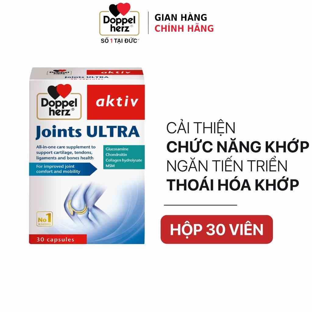 Viên uống cải thiện chức năng khớp và ngăn sự tiến triển thoái hóa Doppelherz Aktiv Joints Ultra ( Hộp 30 viên)