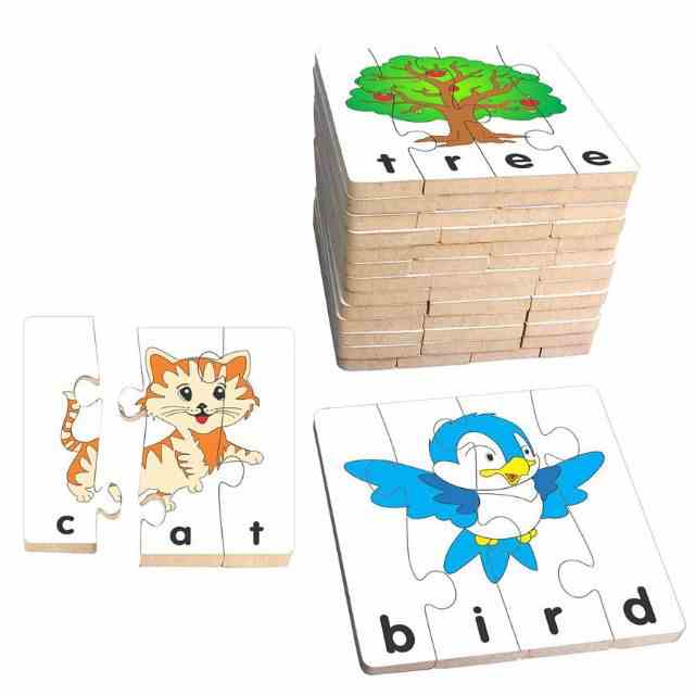 Đồ chơi gỗ WinwinToys bộ xếp hình học chữ Tiếng Anh 1