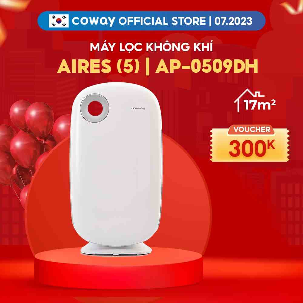 [Mã ELBAU5 giảm 5% đơn 300K] Máy lọc không khí Coway Aires (5) AP-0509DH