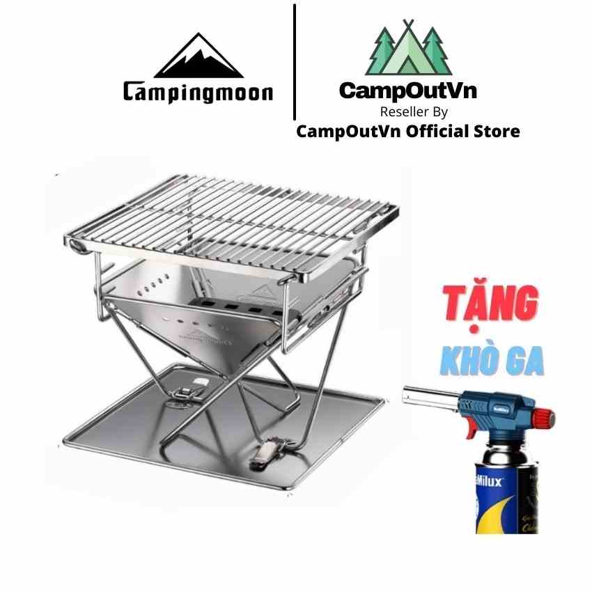 [Mã BMLTB200 giảm đến 100K đơn 499K] Bếp nướng campingmoon campoutvn cắm trại du lịch dã ngoại bếp than A017