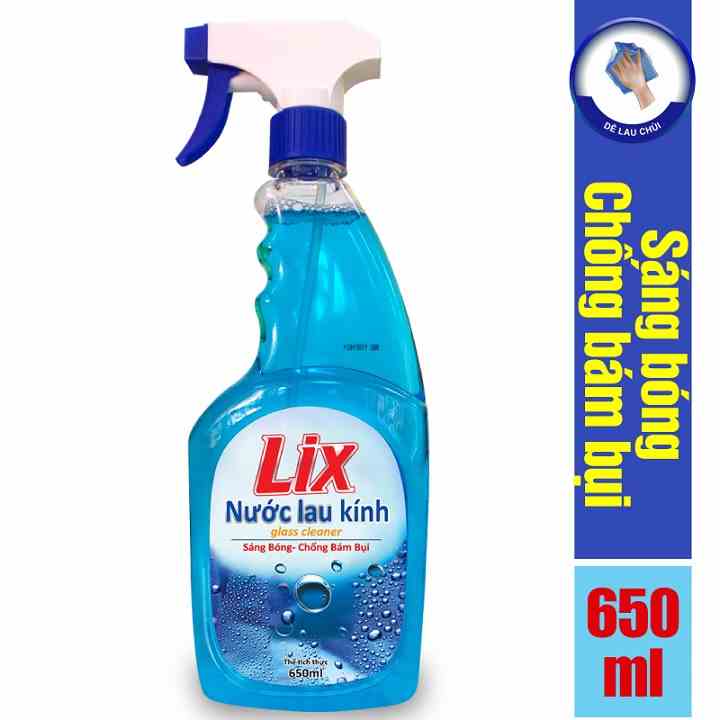 [Mã BMLTA35 giảm đến 35K đơn 99K] Nước lau kính LIX 650ml K0004