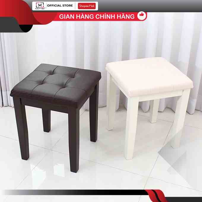 [Mã BMLTB200 giảm đến 100K đơn 499K] Ghế bàn trang điểm bọc nệm da thương hiệu MW FURNITURE - nội thất trang trí