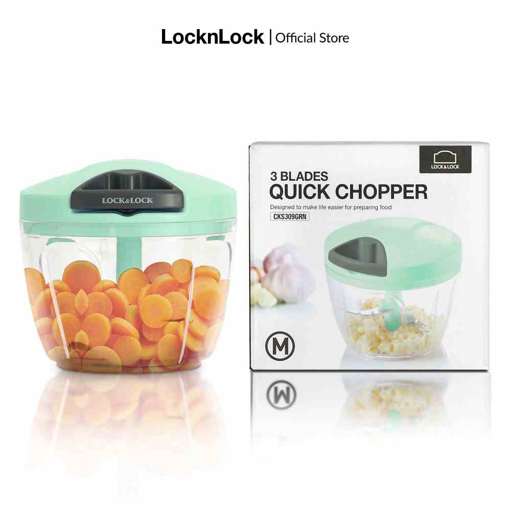 Dụng cụ băm rau củ quả, Lock&Lock, Size M, 650ml - CKS309GRN