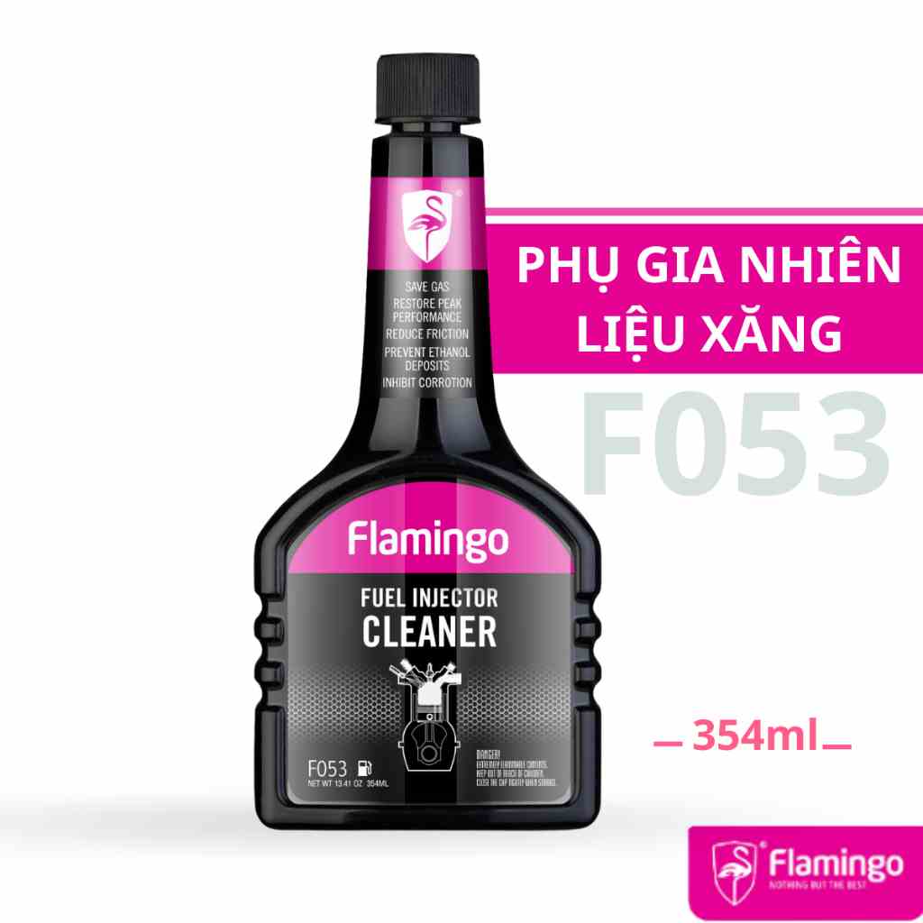 Vệ sinh buồng đốt kim phun động cơ ô tô Flamingo F053 354ml làm sạch cặn bám, Phụ gia xăng