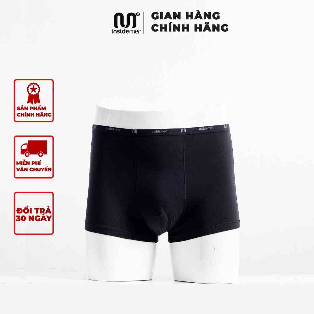 Quần lót nam boxer INSIDEMEN vải cotton cao cấp mềm mịn thông thoáng an toàn cho da IBX009