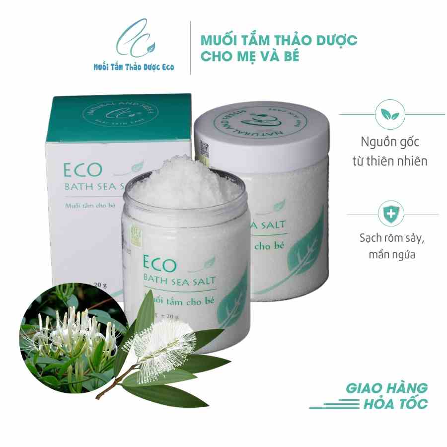 Combo 3 muối tắm Sinh Dược Eco 400g tặng 1 lọ muối tắm Eco Sinh Dược 200g