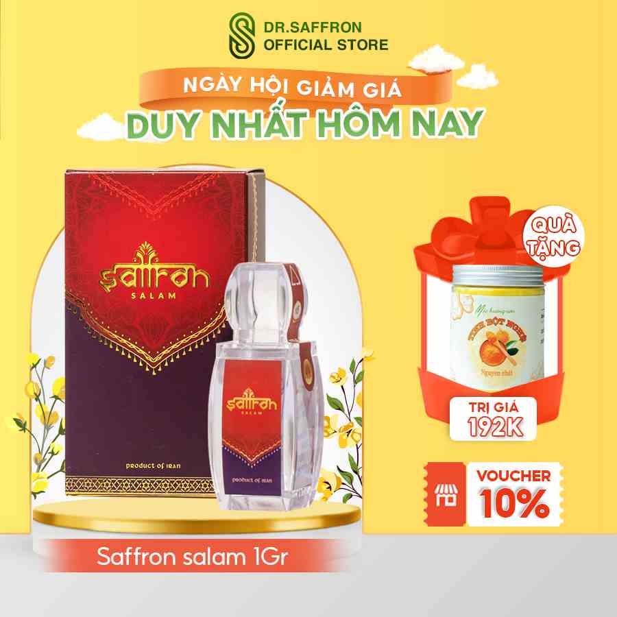 SAFFRON Nhụy Hoa Nghệ Tây Salam 1Gram/hộp kèm quà tặng