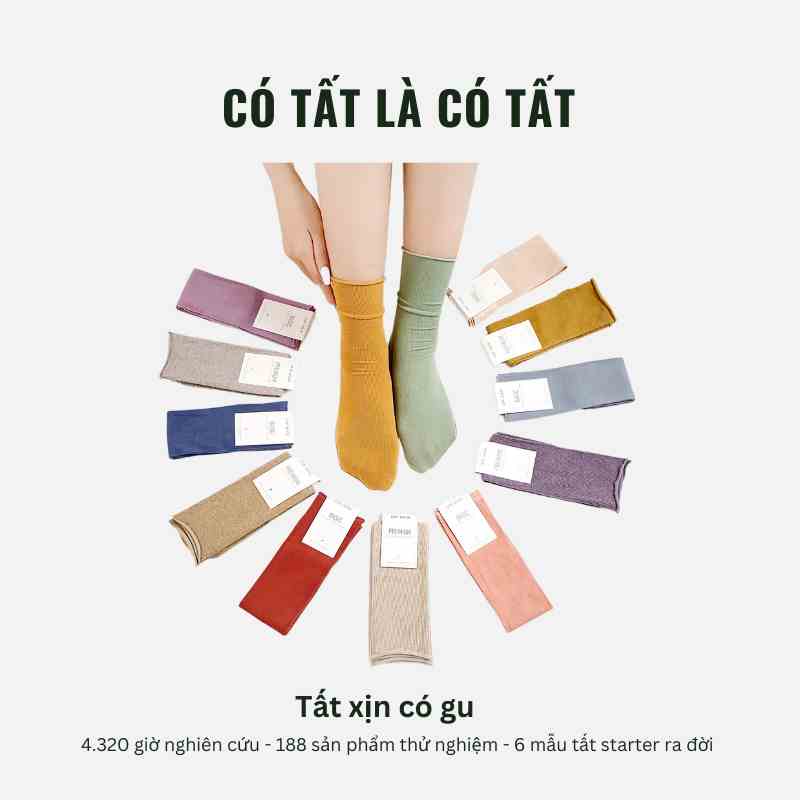 Tất Cao Cổ Nữ Hàn Quốc Có Tất chất cotton pha spandex rất mềm và mát, nhiều màu thời trang _ CANDY