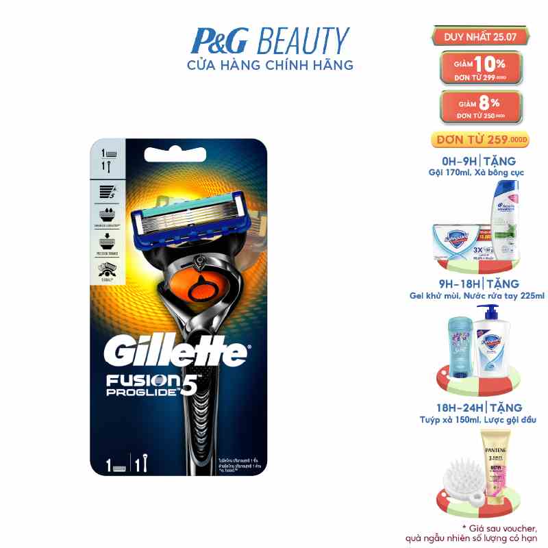 Dao cạo râu Gillette Fusion Proglide Manual 1UP