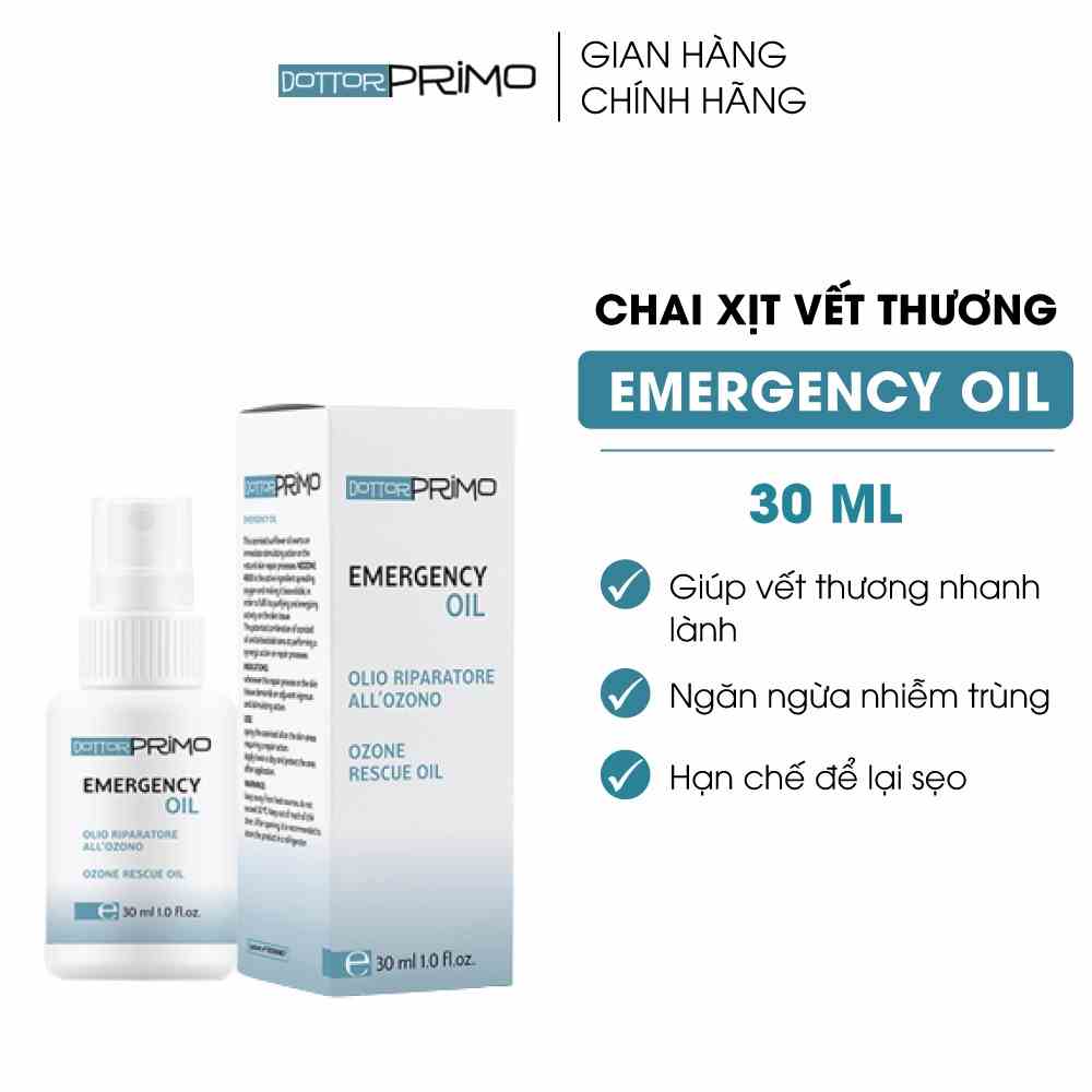 Dầu Xịt Vết Thương DottorPrimo Emergency Oil (Chai 30ml)