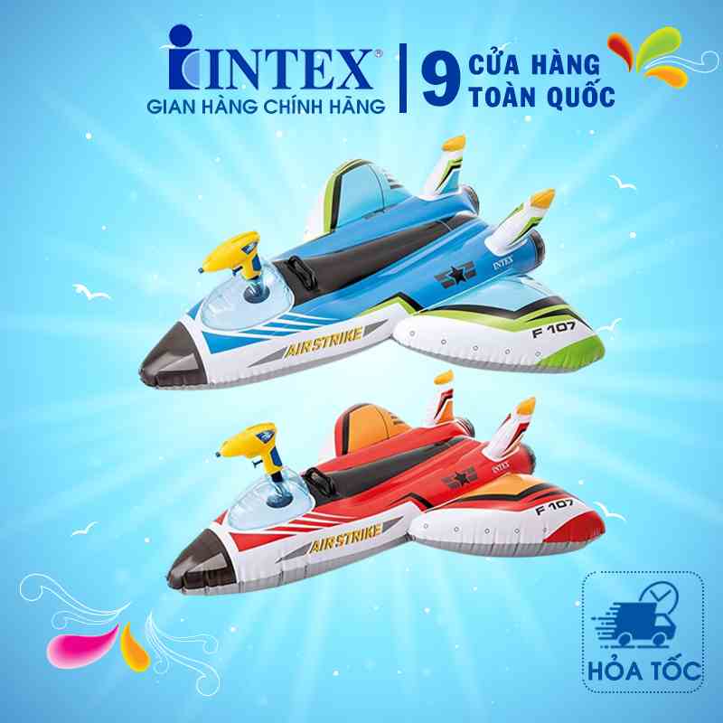 Phao bơi máy bay có súng phun nước INTEX 57536