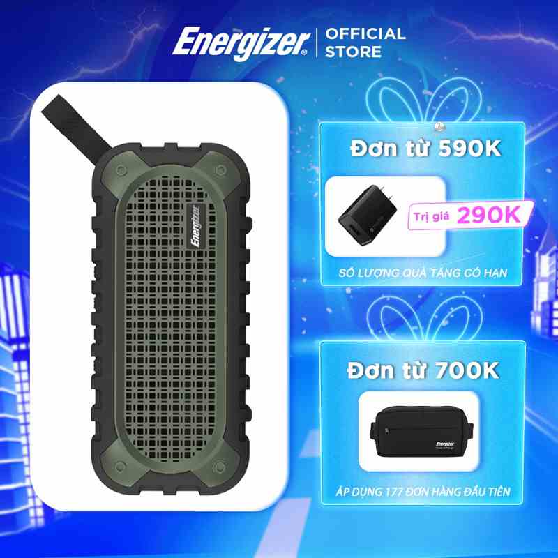 Loa Bluetooth di động Energizer BTS106 - Hàng Chính Hãng, Bảo Hành 2 Năm 1 Đổi 1