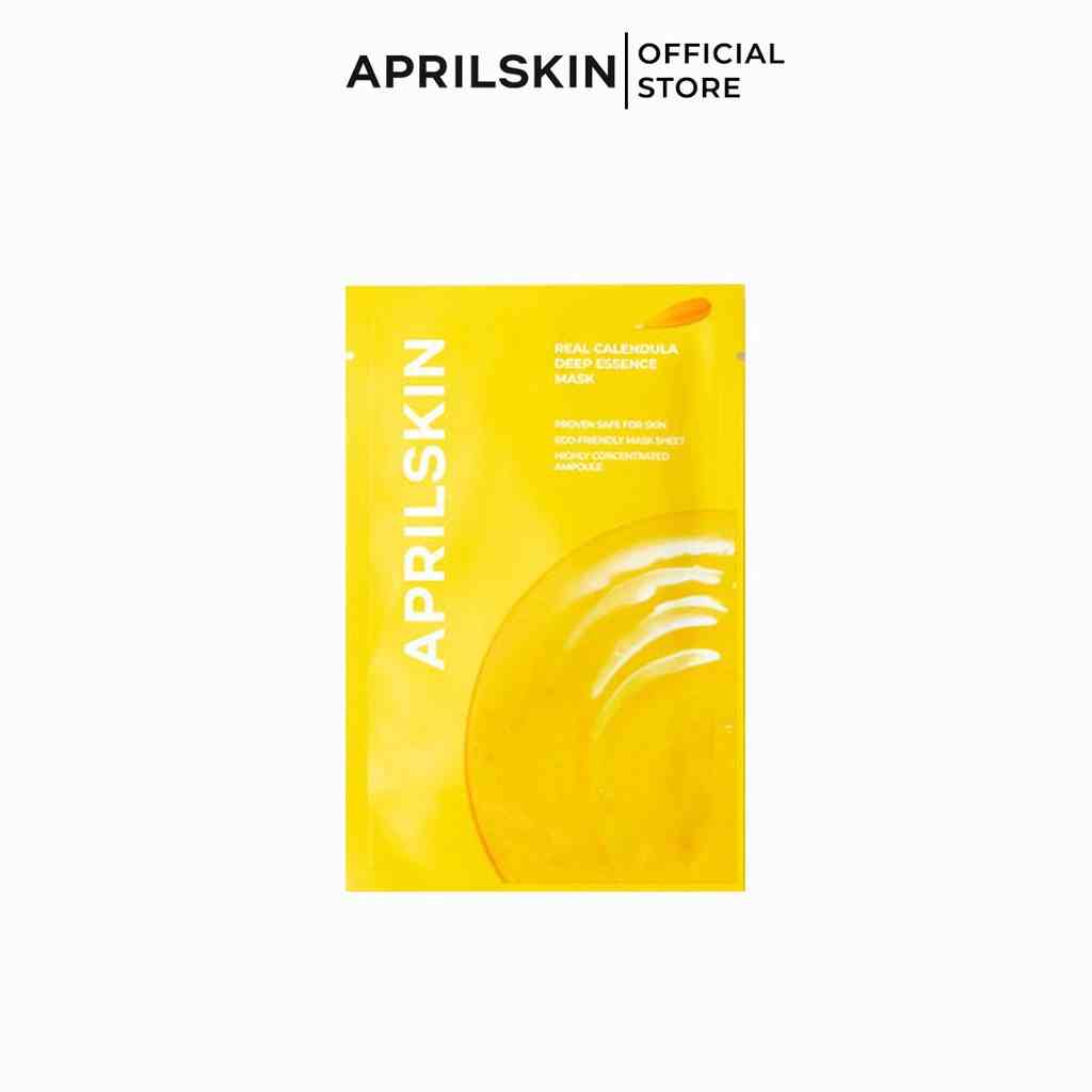 Set Mặt nạ dưỡng ẩm Aprilskin Real Calendula Deep Essence Mask 20g