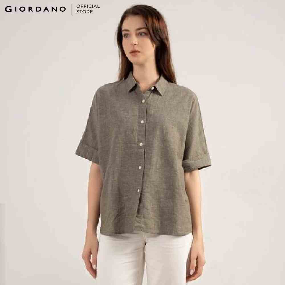 Áo Sơ Mi Nữ Linen Giordano 05340007