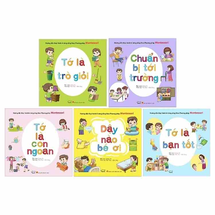 [Mã BMLTB35 giảm đến 35K đơn 99K] Sách - Combo Dạy bé theo phương pháp Montessori (5 cuốn)