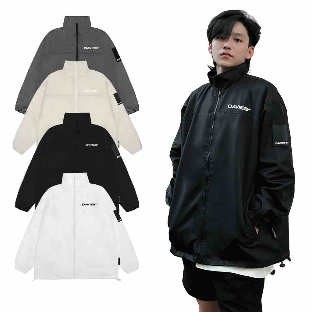 Áo khoác dù form rộng nam nữ DAVIES nhiều màu Basic SS22 Jacket local brand |D28-AK2