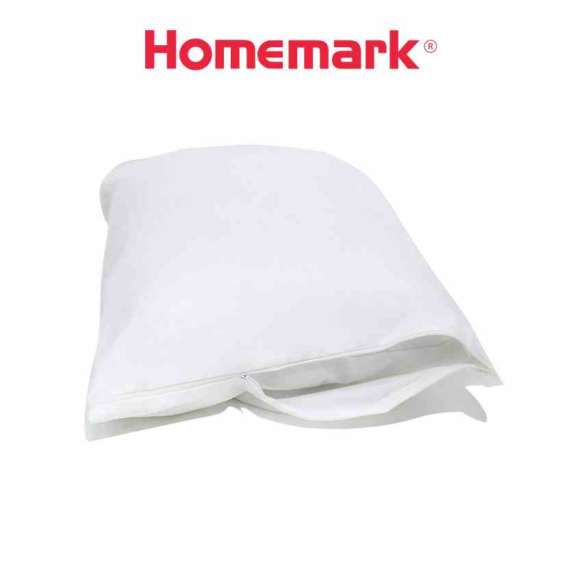 Bảo vệ gối tiêu chuẩn khách sạn cao cấp Hanvico by Homemark cotton màu trắng chống mùi, chống ẩm có kích thước 50x70 cm