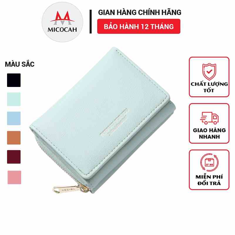 Ví Nữ Mini Cầm Tay PERFECT FOR YOU Gấp 3 Nhỏ Gọn Nhiều Ngăn Tiện Dụng Chất Da Cao Cấp Cực Đẹp PFY11 - Micocah Mall