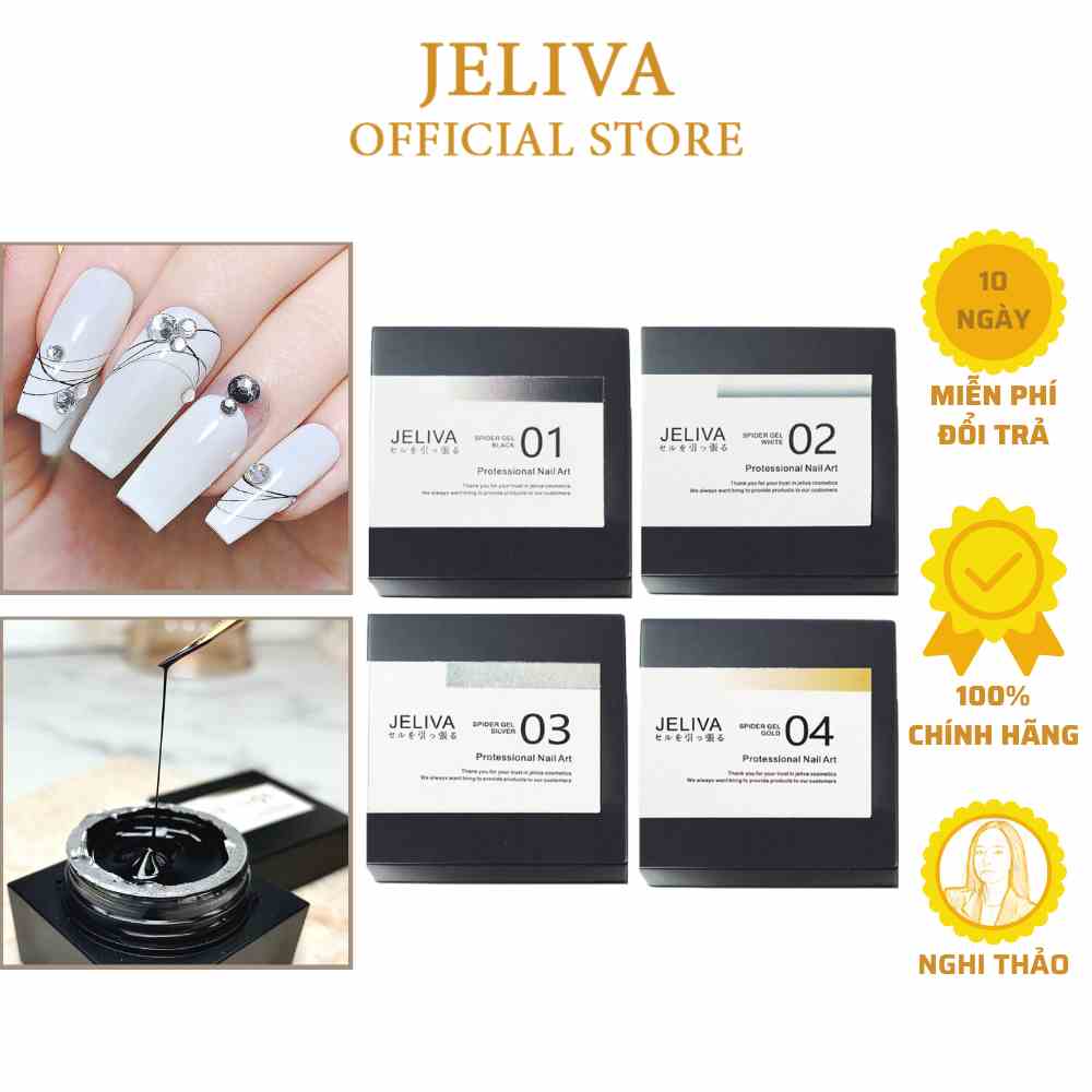 Gel nhện nail JELIVA siêu dai 8g