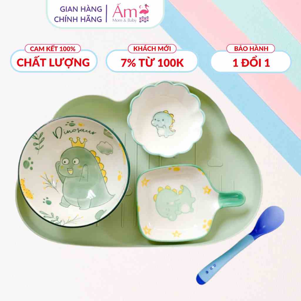 Bộ Bát Ăn Dặm Cho Bé Kiểu Nhật Cỡ Special Ấm Baby Cho Độ Tuổi Từ 6 Tháng Màu Sắc Bắt Mắt Nhiều Mẫu Chọn Ấm Gift Decor