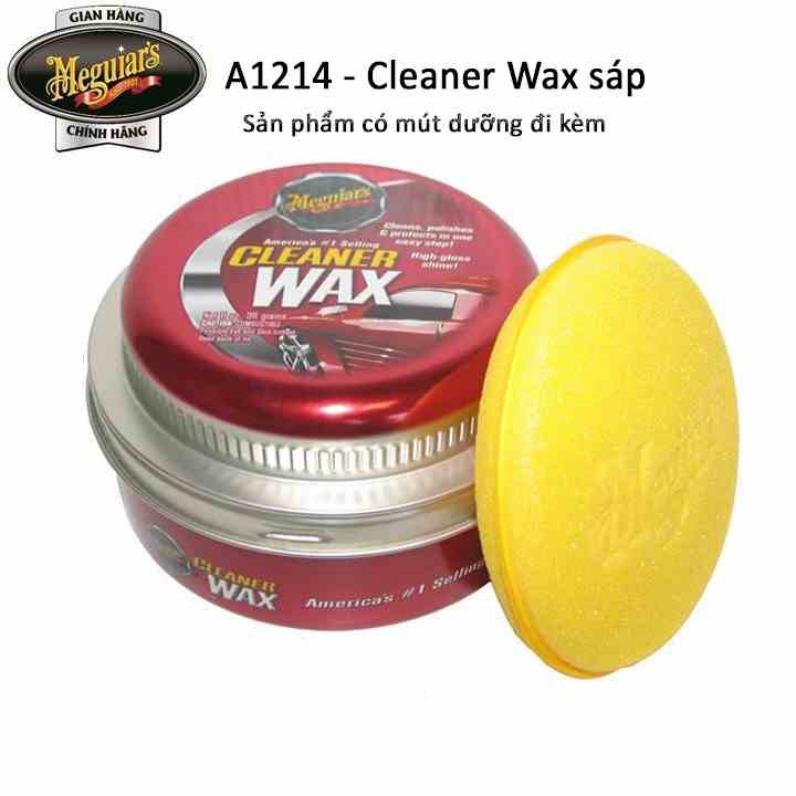 Meguiars Sáp wax bóng bề mặt sơn ô tô - Paste Wax Cleaner - A1214, 331g