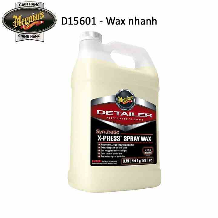 Meguiars Wax bóng nhanh cho sơn xe X-Press Wax - Synthetic X-Press Spray Wax, D15601, 3,79L