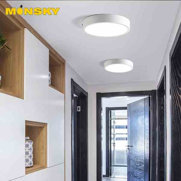 Đèn ốp trần nổi MONSKY 12W, 18W, 24W Tròn 2 màu ánh sáng hiện đại