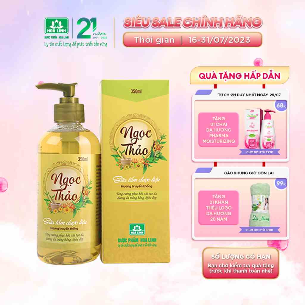 Sữa Tắm Dược Liệu Ngọc Thảo Hương Truyền Thống 350ml