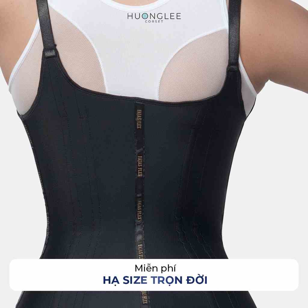 [HUONGLEE Corset] Đai Gen Nịt Bụng Giảm Eo Latex Gile Fajas Flex 200 Chuẩn Chính Hãng Colombia 13 Xương Thép