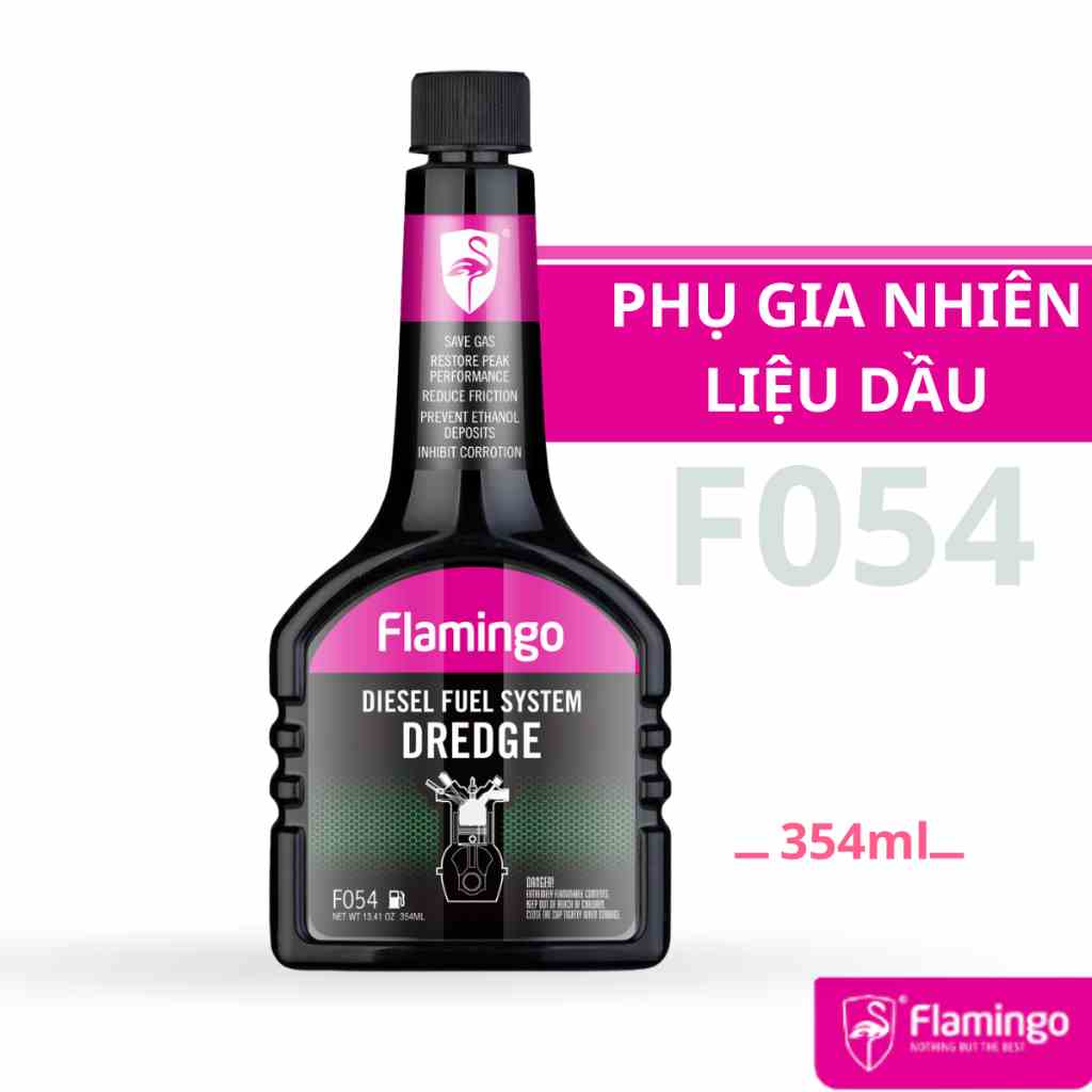 [Mã BMLTB35 giảm đến 35K đơn 99K] Vệ sinh buồng đốt kim phun động cơ ô tô, Phụ gia Dầu Flamingo F054 354ml