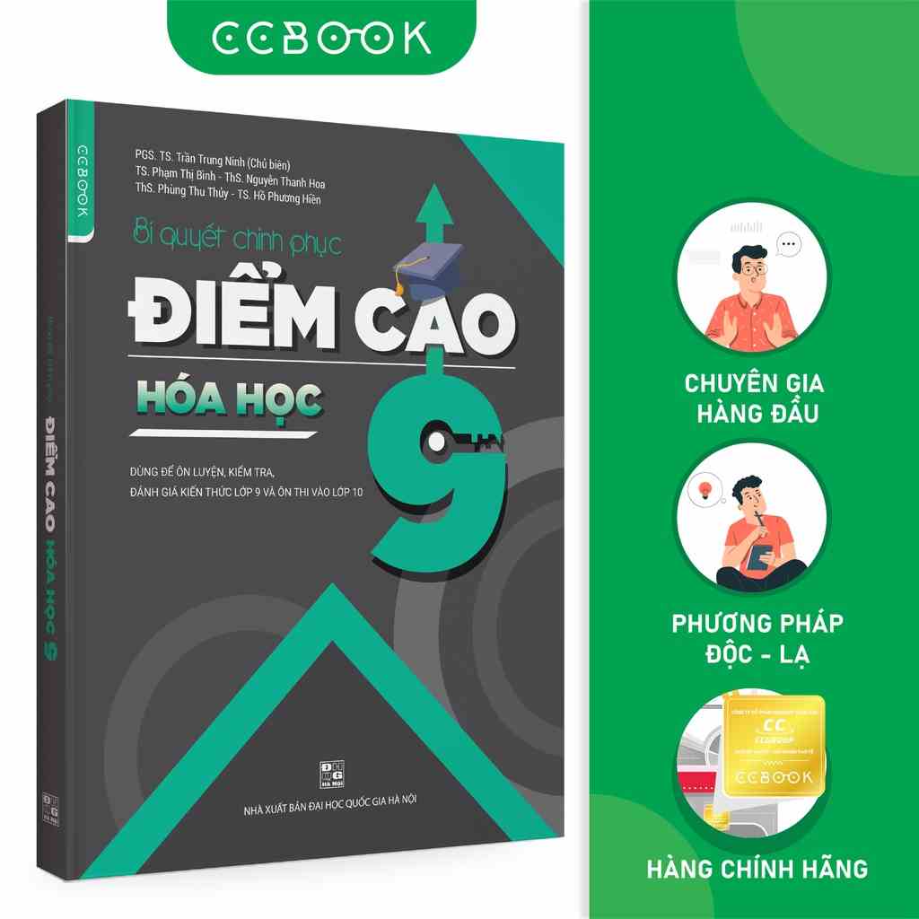 Sách - Bí quyết chinh phục điểm cao Hóa học 9 - Tham khảo lớp 9 - Siêu tiết kiệm - Chính hãng CCbook