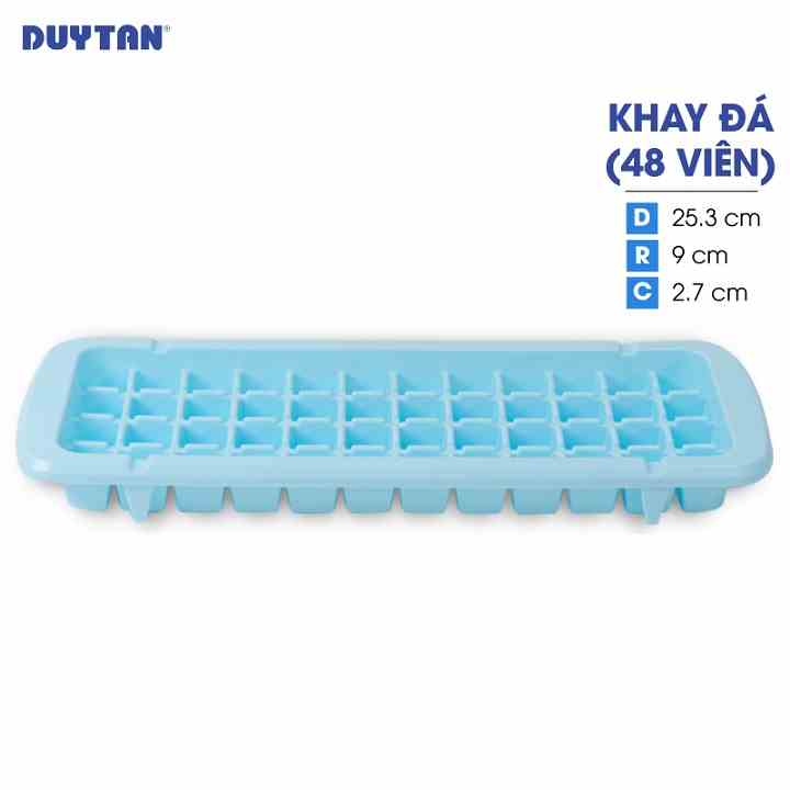 [Mã BMLTA35 giảm đến 35K đơn 99K] Khay đá 48 viên nhựa DUY TÂN (25.3 x 9 x 2.7 cm) - 13016