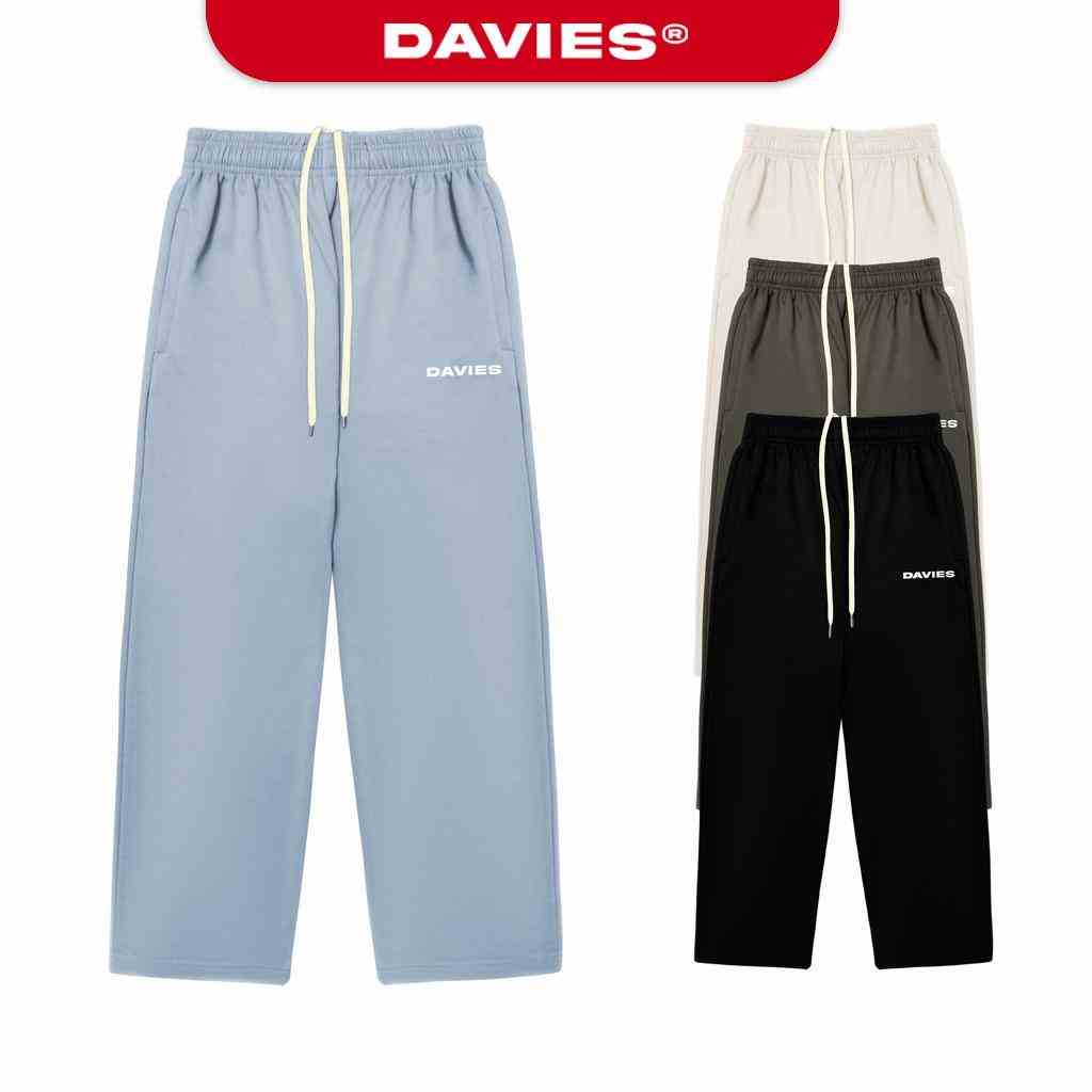 Quần dài nam nữ dáng suông ống rộng nỉ nhiều màu D Basic Pant local brand DAVIES |D25-Q1 / D16-Q1