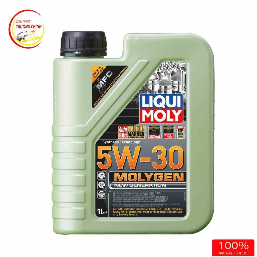 [Mã BMLTB200 giảm đến 100K đơn 499K] Nhớt Liqui Moly Molygen 5W30 dành cho xe ga, xe ô tô bình 1L