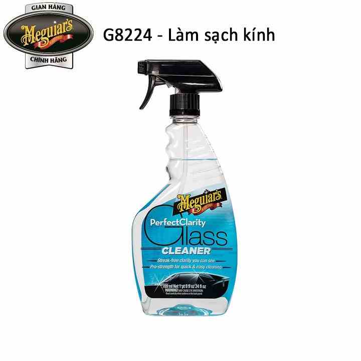 Meguiars Nước lau kính xe hơi G8224 - Perfect Clarity Glass Cleaner, 24oz, 710ML