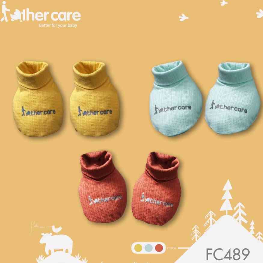 Set Bao Chân Bao Tay Sơ Sinh Trơn FatherCare - FC489 FC490