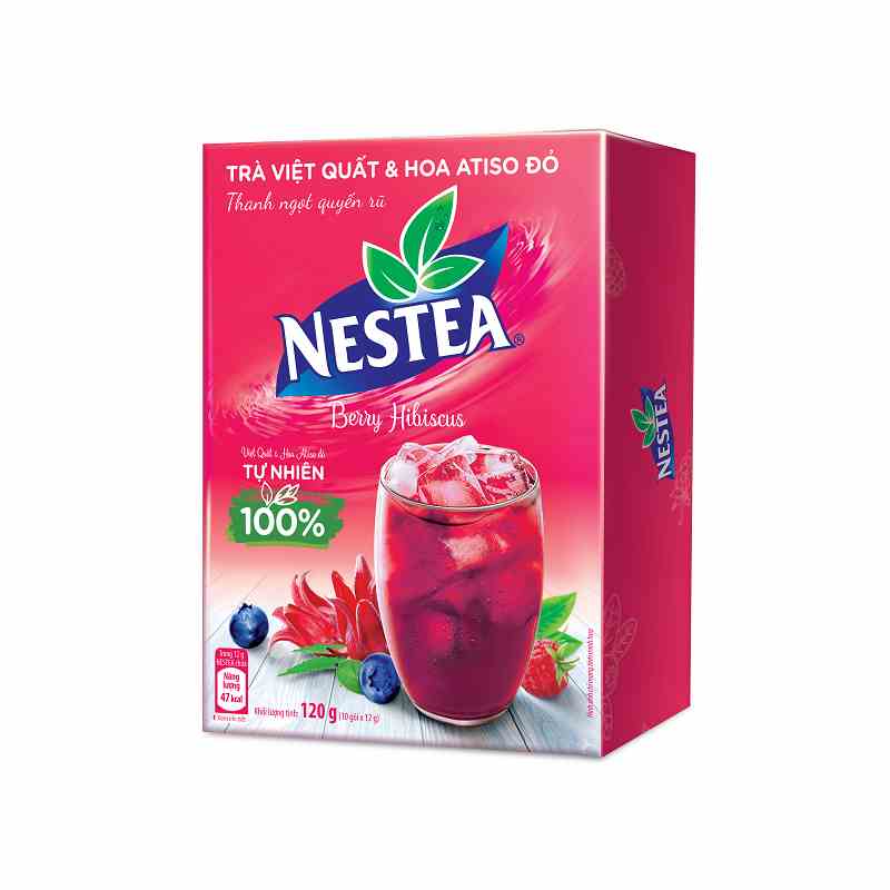 Combo 2 hộp trà Việt Quất Và Hoa Atiso Đỏ Nestea Hộp 10 Gói x 12g